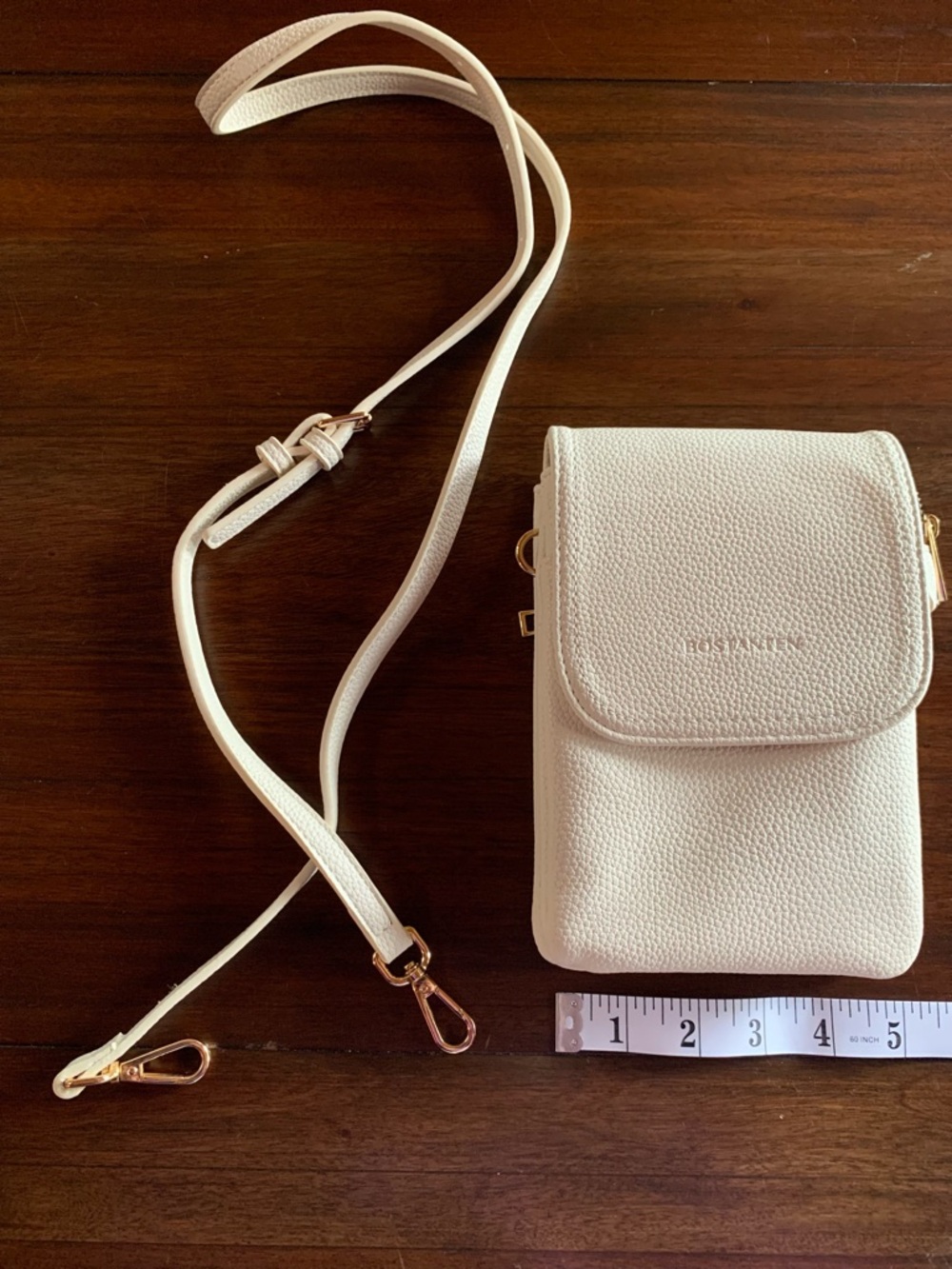 Cream Crossbody Travel Bag Multi Pocket Vegan Leather Organizer Purse NWOT - Picture 2 of 14